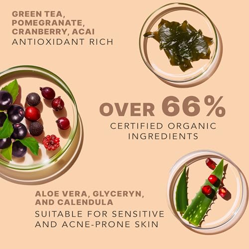 Face Wash and Scrub - USA Made with Natural & Organic Ingredients, Non Toxic Face Wash and Facial Exfoliator for Sensitive Skin, Gentle Cleanser for Women & Men