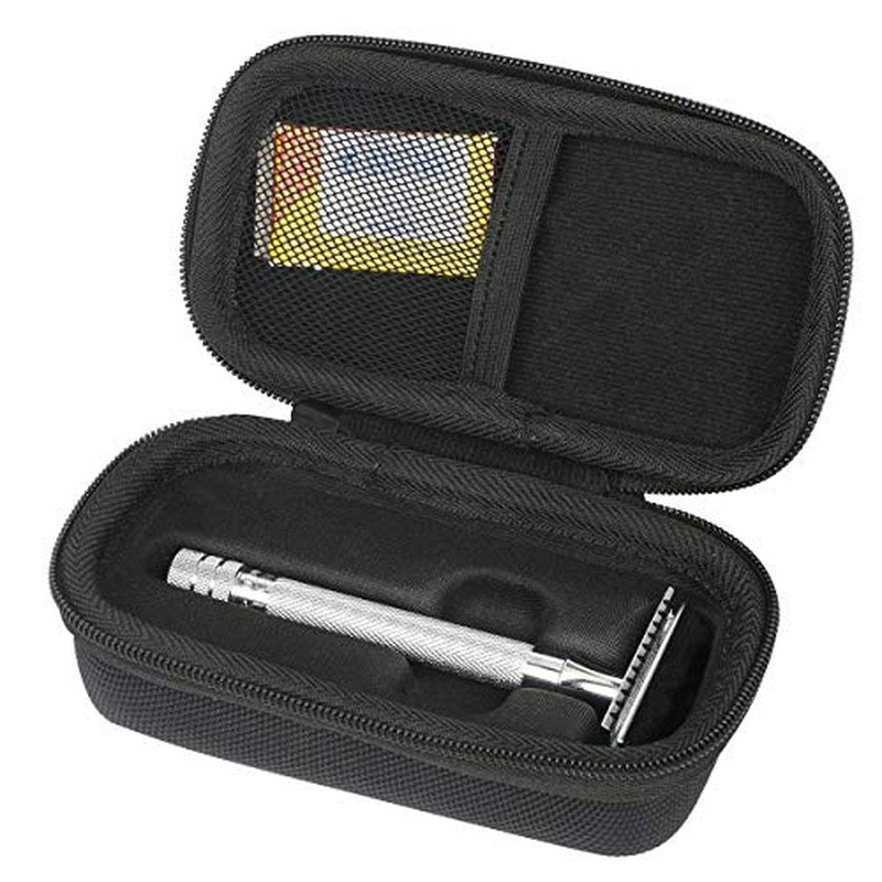 Khanka Hard Travel Case replacement for WEISHI Double Edge Safety Razor/Merkur Long Handled Safety Razor