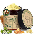 Beef Tallow Balm with Frankincense and Castor oil 4.2 fl.oz, 100% Grass-Fed Tallow for Skin Care, Face & Body Moisturizer for Skin Hydrating & Nourishing, Sensitive Skin & Dry Skin Age Defying