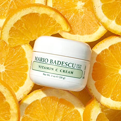 Mario Badescu Vitamin C Cream – Lightweight Daily Moisturizer with Niacinamide, 1 fl oz