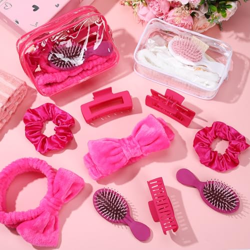 Bridal Party Favors Set - White and Rose Red Bachelorette Gift Pack for Bridesmaids