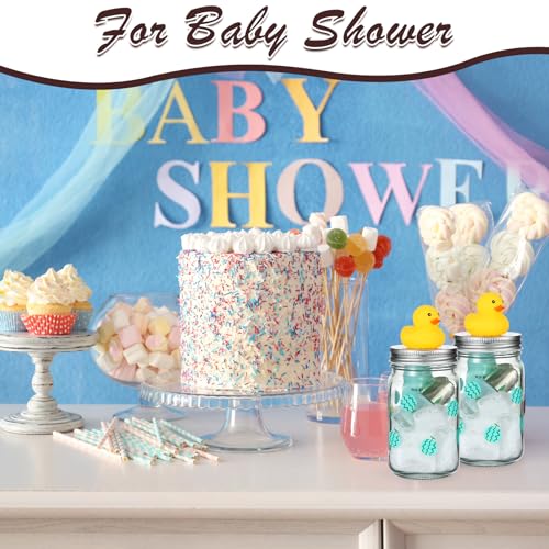 Shellwei 24 Pcs 3 Inch Mini Loofah Travel Size Bulk Shower Sponge Pouf Mesh for Women Kids Men Exfoliating Body Scrubber Baby Shower Favor(White)