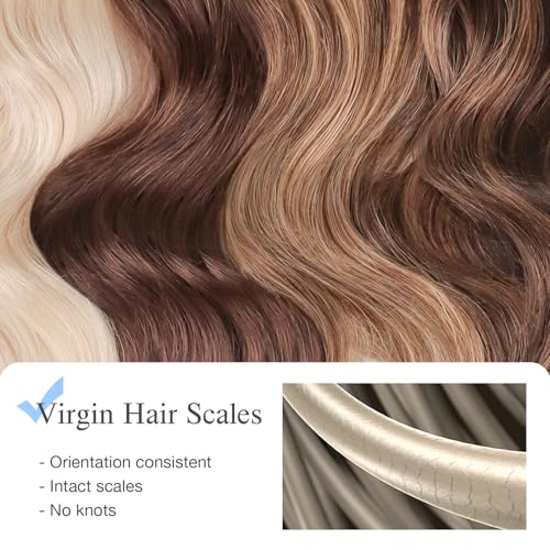 DOORES Micro Link Human Hair Extensions 18 Inch Natural Black - 50g 50 Strands