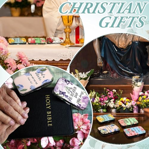 Colorful Christian Gift Sets for Women - Floral Bible Nail Care Kit - 10 Pieces