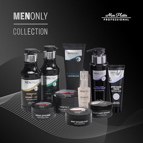 Black Caviar Matte Styling Paste for Men - Strong Hold, Non-Greasy Hair Wax with Jojoba, 85ml