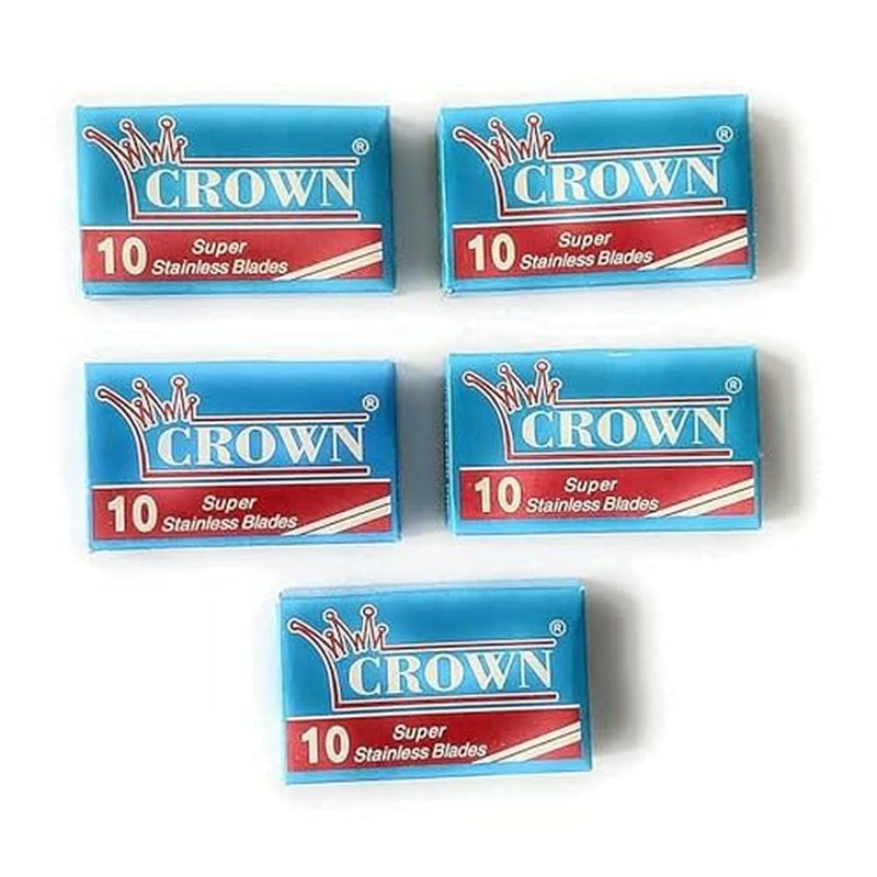 50 Crown Super Stainless Double Edge Safety Razor Blades