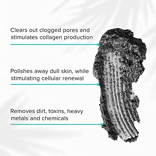 ClarityRx Down + Dirty Detoxifying Charcoal Based Exfoliating Face Wash, Natural Facial Scrub Micro Exfoliant for Oily Skin, Paraben Free, Cruelty Free