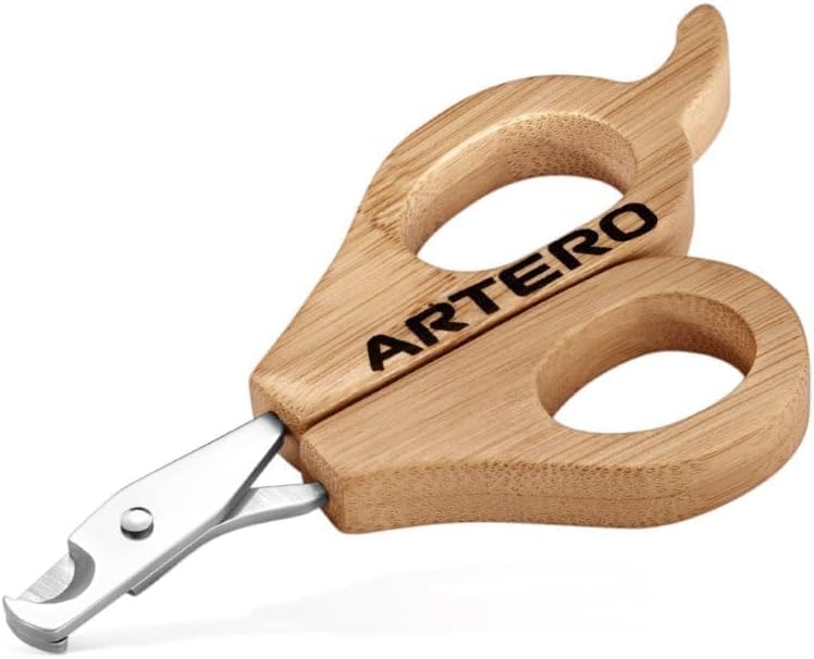 Mini Dog and Cat Nail Clippers - Stainless Steel & Bamboo Handle