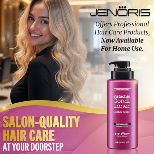 Pistachio Conditioner for Colored & Dry Hair - Nourishing Hydrating Hair Care 500ML
