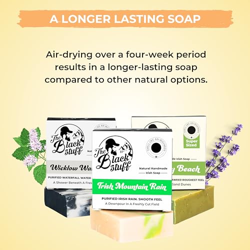 All Natural Men’s Bar Soap with Shea & Irish Seaweed - Moisturizing Exfoliating Handmade