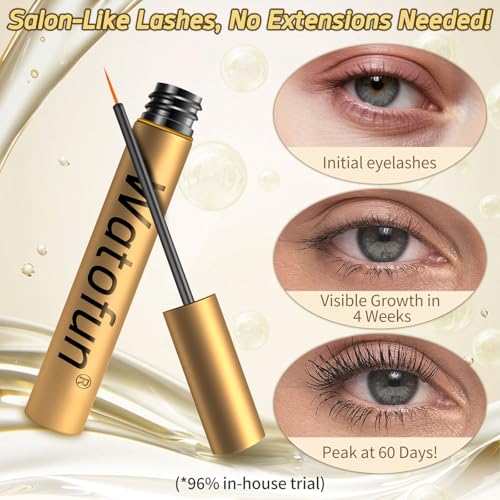 Eyelash Growth Serum with Peptide&Vitamin Infused Formula -Eyelash Serum For Longer, Thicker, Fuller Lashes -Lash serum for Eye lash Growth Safe for Natural Lashes &Extensions-Vegan & Cruelty-Free,5mL