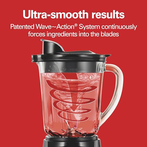 Hamilton Beach Power Elite Blender & Food Chopper Set - Black, 40 Oz Glass Jar
