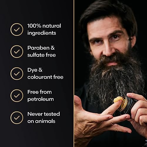 Surtr's Fury Beard Balm - Platinum Collection, Non-Greasy Low-Hold, Cologne-Grade Fragrance, 50g