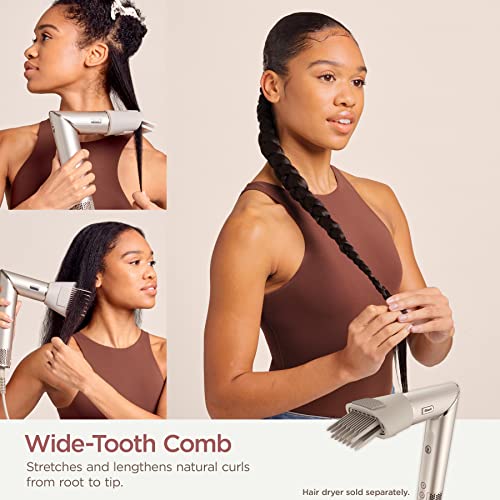 Shark FlexStyle Wide Tooth Comb Attachment - Stone, Hair Styling & Drying Tool