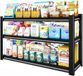 Black 3-Tier Garage Shelving Unit - Heavy Duty Metal Storage Rack 48W x 18D x 39H