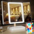 BERTHALESS White Makeup Vanity Mirror with Lights 1X-3X Magnification Touch Control