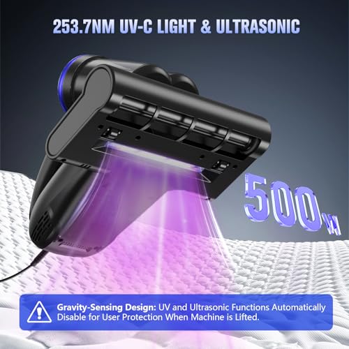 UV-C Mattress Vacuum Cleaner for Bed Sofa & Pet Hair Removal