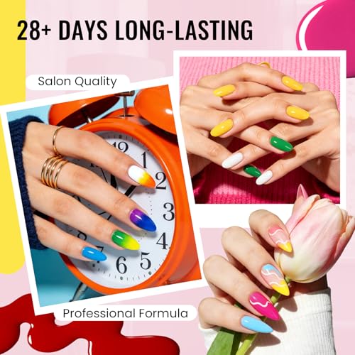 Gel Nail Polish Kit with UV Light, Nail Drill & 68 Pieces for DIY & Professional Nails