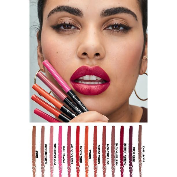 AVON Glimmersticks Lip Liner Coral - Precise Long-Lasting Lip Makeup