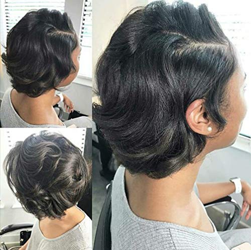 8 Inch Brazilian Virgin Body Wave Hair Bundles - Natural Color, 100% Human Hair, Short Sew-In Extensions - Variation #1B-Natural-BD