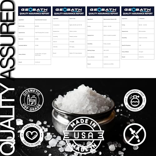 STiiMPAK Mind & Body Bath Soak 3lb - Magnesium & Dead Sea Salt with L-Theanine & Niacinamide for Relaxation
