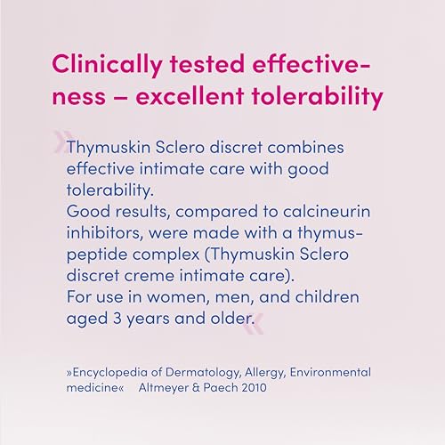 Thymuskin Sclero Intimate skin Care ? Calming Cream for Dry, Itchy, or Sensitive Skin ? Supports Skin Regeneration, Hydration & Comfort ? Ideal for Delicate, Aging, or Reactive Skin