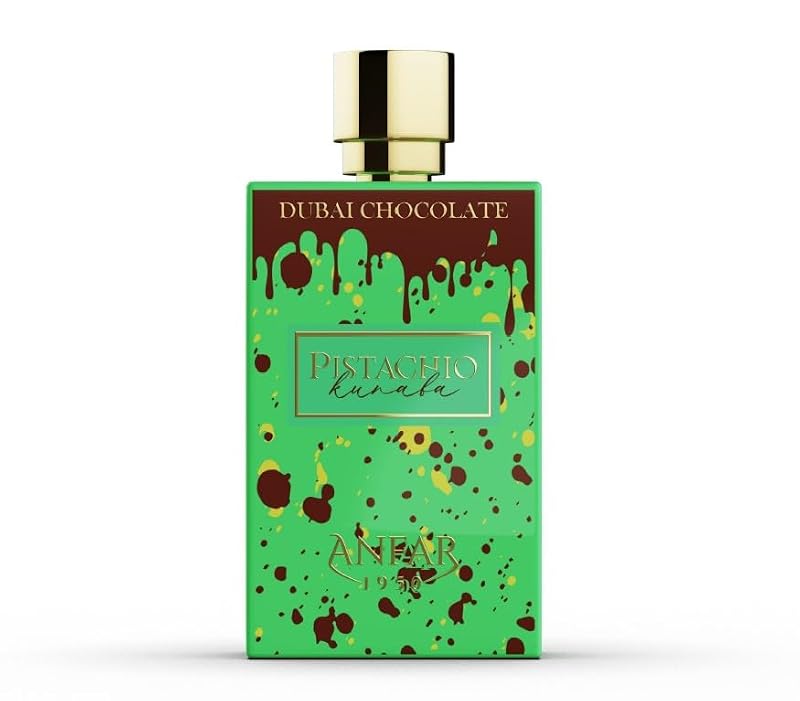Unisex Dubai Chocolate Perfume with Pistachio, Caramel & Gourmand Notes 2.7 Fl Oz
