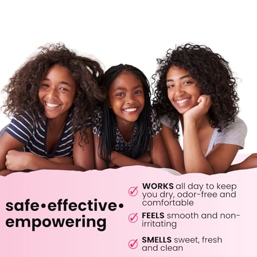 Girls Deodorant Stick - Aluminum-Free, Sensitive Skin, Assorted Scents