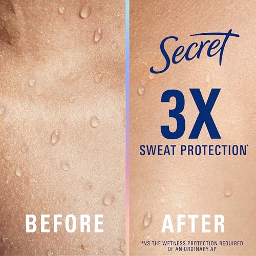 Secret Clinical Strength Invisible Solid Antiperspirant Deodorant for Women - 100HR Stress & Odor Protection, Hyaluronic Acid, Completely Clean Scent, 2.6 oz Pack of 2