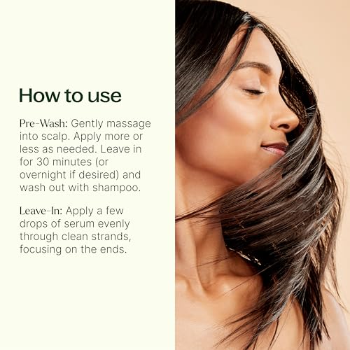 Plant Therapy Hair Therapy Strengthen & Grow Hair Repair Serum 1 oz with Argan & Castor Oil