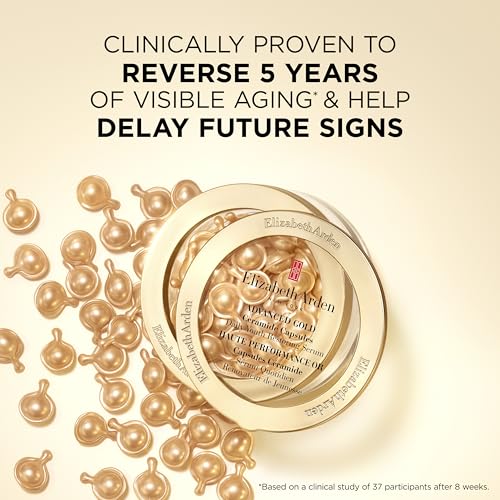Elizabeth Arden Advanced Gold Ceramide Capsules 60 Count Anti-Aging Face Serum