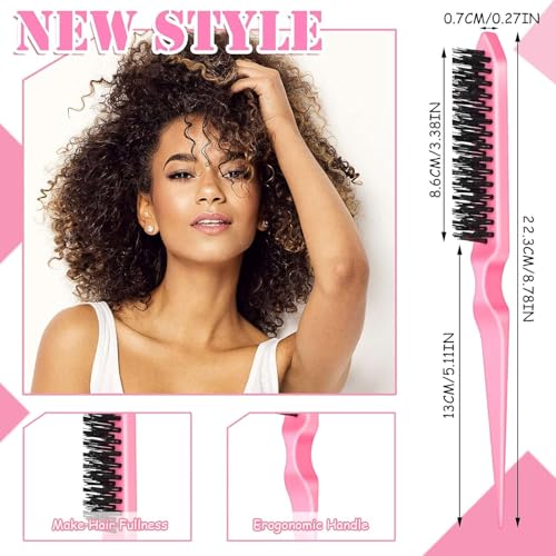 Pink Youyole 90-Piece Hair Styling Set with Edge Brushes & Combs for Women