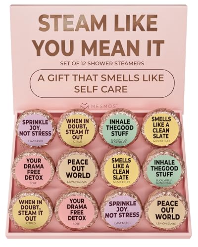 Self Care 12 Pack Aromatherapy Shower Steamers - Relaxation & Stress Relief Set for Women