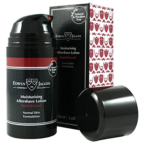 Natural Sandalwood Aftershave Lotion - Moisturizing & Nourishing for Sensitive Skin 3.4oz