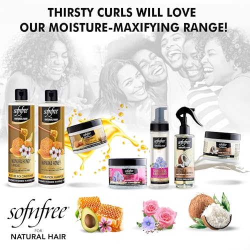 Sofn'Free Curling Mousse with Flaxseed Oil & Rosewater - 6.76 fl oz, Pack of 3