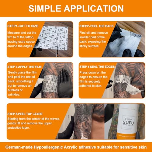 Autdor 6x11 Yard Tattoo Aftercare Bandage Waterproof Breathable Cover for Healing
