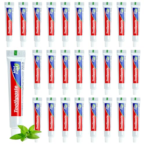 Cydioa 100 Pack Mini Mint Toothpaste Tubes 0.35oz Travel Size Bulk