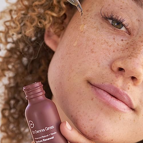 Dr. Dennis Gross Advanced Retinol + Ferulic Texture Renewal Serum ? Anti-Aging Formula to Smooth Texture, Boost Radiance, and Minimize Fine Lines & Wrinkles, 1 oz