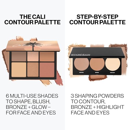 Smashbox The Cali Contour Palette | Six-Shade Contour Kit with Highlighter, Bronzer and Blush to add Dimension + Glow