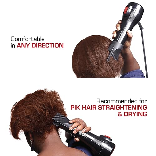 Professional 2200W Ceramic Tourmaline Hair Dryer with Comb Attachments & Heat Protector