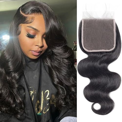 5x5 Body Wave Lace Closure 10 Inch - Virgin Remy Human Hair for Black Women