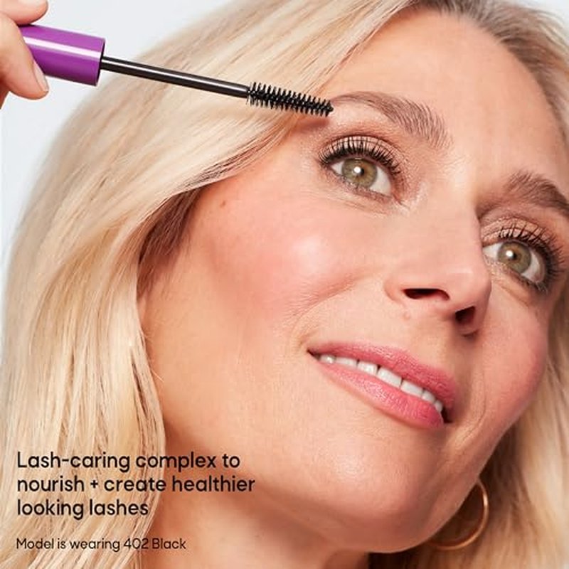 Almay Thickening & Tint Mascara, Instant Soft Full Volume, Conditions & Darkens Natural Lashes Over Time, No Flaking or Clumping (Packaging May Vary), 402 Black, 2 count