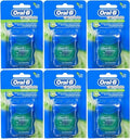 Dental Floss Satin Mint 54 Yards Pack of 6 - Comfortable Flossing & Fresh Breath