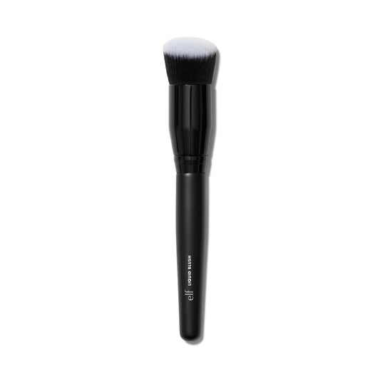 e.l.f. Camo Liquid Blush Brush, Angled Blush Brush Ideal For Applying & Blending Colors On Cheeks, Soft, Dense Bristles, Vegan & Cruelty-free