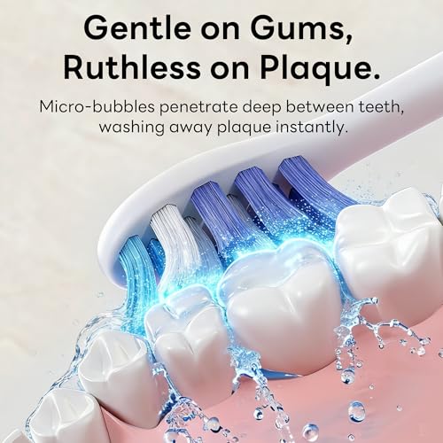 Kids Electric Toothbrush with Zone Scoring & Braces Friendly - Pearl White