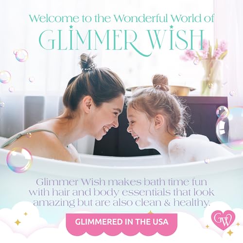 Glimmer Wish Unicorn Kids Conditioner, Fragrance-Free, Organic Oils, Sensitive Skin, 12 Fl Oz