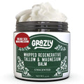 Grazly Unscented Whipped Beef Tallow for Skin - 2.5 oz - Nourishing Moisturizer