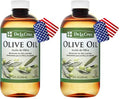 Pure Olive Oil for Hair & Skin - Expeller Pressed Moisturizer, 8 Fl Oz (Pack of 2)