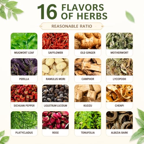 Ginger Herbal Foot Soak Bags - 16 Flavors, 30 Pack, 900g Natural Relaxation