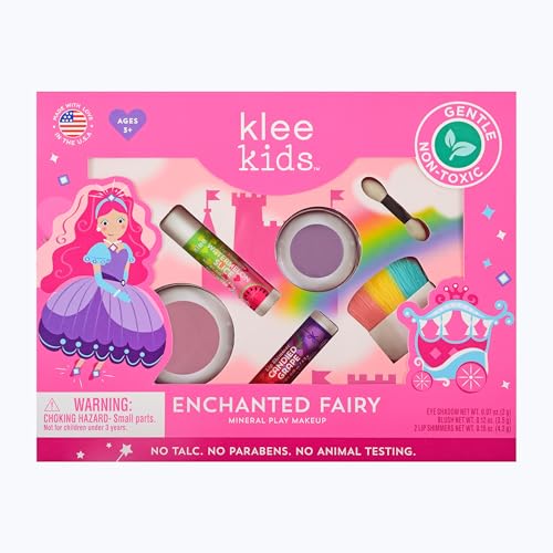 Klee Naturals Luna Star Enchanted Fairy Kids Makeup Kit Non-Toxic & Safe for Children
